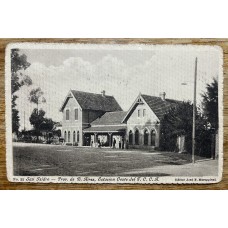 SAN ISIDRO ESTACION DEL FERROCARRIL FCCA ANTIGUA TARJETA POSTAL